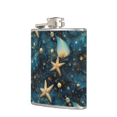 海ヒトデ模様ビニール包まれたフラスコ フラスク (左)