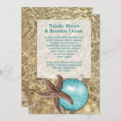 海ヒトデ熱帯クリスマス結婚ズ 招待状 (正面/裏面)