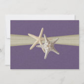 海ヒトパープルブライダルシャワー 招待状 (裏面)