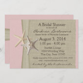 海ヒトピンクブライダルシャワー 招待状 (正面/裏面)