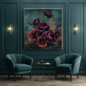 海ビクトリアン緑の花の光のデカップクラフト 薄葉紙