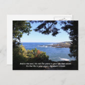 海ビューと引用文 ポストカード (正面/裏面)