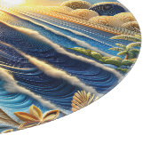 海ビュートロピカル紙のクイリング効果 カッティングボード (角)