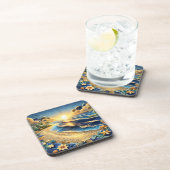 海ビュートロピカル紙のクイリング効果 コースター (右側)