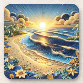 海ビュートロピカル紙のクイリング効果 コースター
