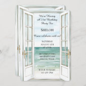 海ビュードア誕生日 招待状 (正面/裏面)