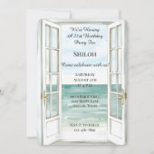 海ビュードア誕生日 招待状 (正面)