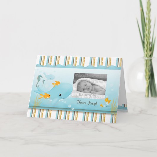 海ビューベビーのお知らせ 案内状 (正面)