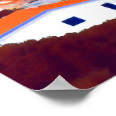 海ビュー – Obidos Lagoon,ポルトガル ポスター (角)