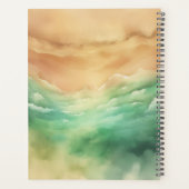 海ビーチかわいいシグネチャーサマーグリーンサン プランナー手帳 (裏面)