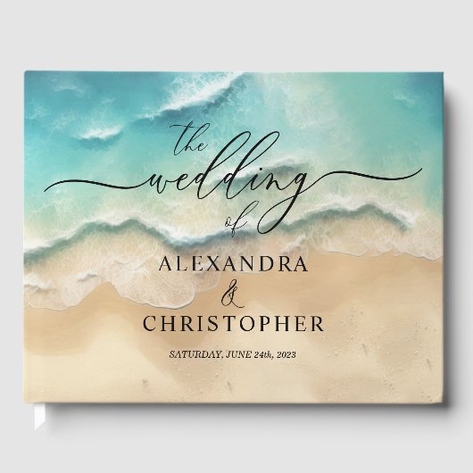 海ビーチかわいいシグネチャーサマーゲスト ゲストブック (正面)