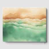 海ビーチかわいいシグネチャーサマーサン ゲストブック (裏面)