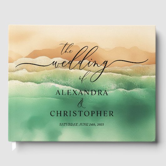 海ビーチかわいいシグネチャーサマーサン ゲストブック (正面)