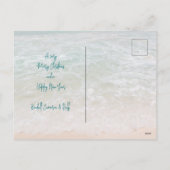 海ビーチがクリスマスを祝う シーズンポストカード (裏面)