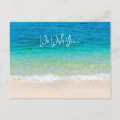 海ビーチがクリスマスを祝う シーズンポストカード (正面)