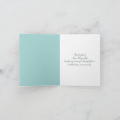 海ビーチとヒトデ悔やみや弔慰ありがとう カード (内部)