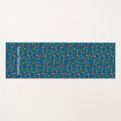 海ビーチとヒトデ、貝殻、小石 ヨガマット (正面(横))