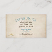 海ビーチと冷たいサーフィン 名刺 (裏面)