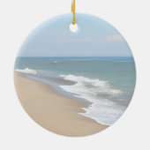 海ビーチと波 セラミックオーナメント (裏面)