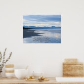 海ビーチイザヤ41:10プリント ポスター (キッチン)