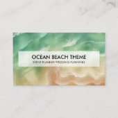 海ビーチイベント計画パーティーグリーンシー 名刺 (正面)