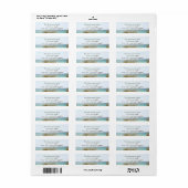 海ビーチインスパイア差出人住所 ラベル (フルシート)