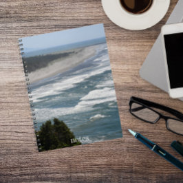 海ビーチウェーブズコーストラインシースケープ ノートブック