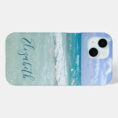海ビーチウェーブ名前の追加 Case-Mate iPhoneケース (裏面 (横))
