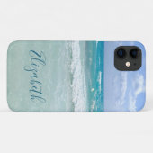 海ビーチウェーブ名前の追加 Case-Mate iPhoneケース (裏面(横))