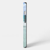 海ビーチウェーブ名前の追加 iPhoneケース (左側面)