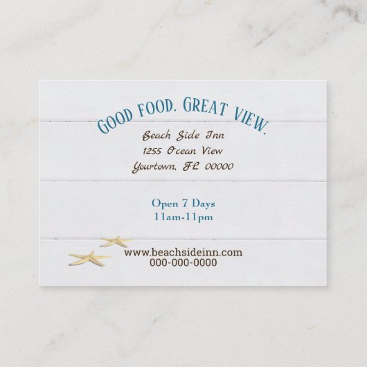 海ビーチオンウッド 名刺 (裏面)