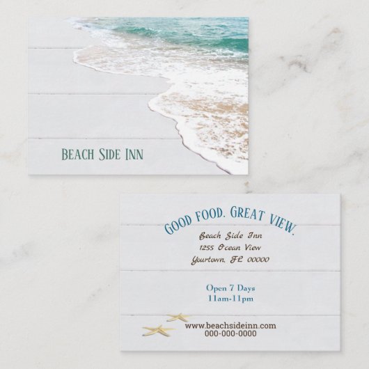 海ビーチオンウッド 名刺 (正面/裏面)