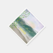 海ビーチカクテルパーティーお祝い スタンダードカクテルナプキン (角)