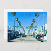 海ビーチクリスマス シーズンポストカード (正面/裏面)