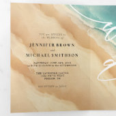 海ビーチサマースペシャル結婚ズ 三つ折りカード (内部最初)