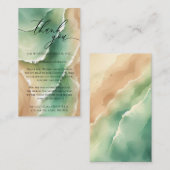 海ビーチサマーパーティーサンキューサニー エンクロージャーカード (正面/裏面)