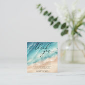 海ビーチサマーパーティーサンキューミニ エンクロージャーカード (スタンド正面)