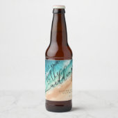 海ビーチサマーパーティーシー結婚ズ ビールラベル (正面)