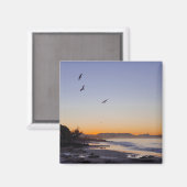 海ビーチサンセット マグネット (正面/裏面)