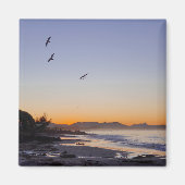 海ビーチサンセット マグネット (正面)