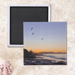 海ビーチサンセット マグネット