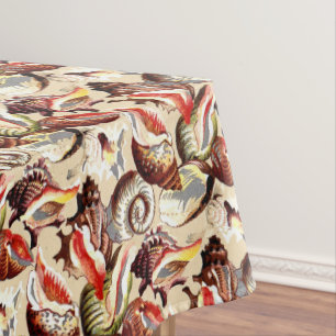 海ビーチサンディシーシェルパターン テーブルクロス