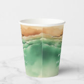 海ビーチサンドシグネチャーボホニュー結婚パーティー 紙コップ (右)