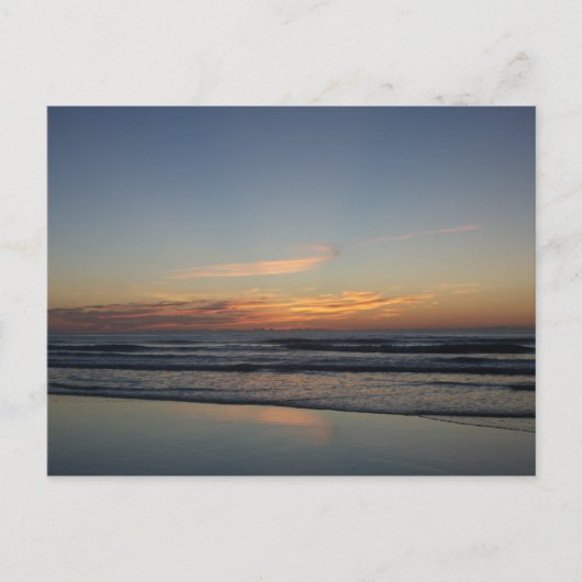 海ビーチサンライズカラー写真はがき ポストカード (正面)