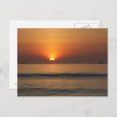 海ビーチサンライズカラー写真はがき ポストカード (正面/裏面)