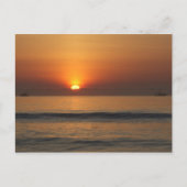 海ビーチサンライズカラー写真はがき ポストカード (正面)