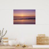 海ビーチサンライズカラー写真ポスタープリント ポスター (キッチン)
