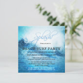海ビーチサーフサマーパーティの招待状 招待状 (スタンド正面)