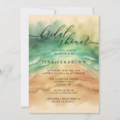 海ビーチシグネチャーサマーウォーター色 招待状 (正面)