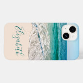 海ビーチショアあなたの名前を追加 Case-Mate iPhoneケース (裏面 (横))